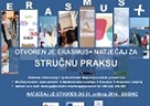 Erasmus+ natječaj za stručnu praksu