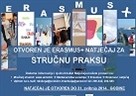Erasmus+ natječaj za stručnu praksu