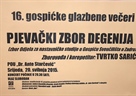 Koncert Pjevačkog zbora Degenija