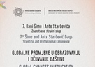 Znanstveno-stručni skup 7. Dani Šime i Ante Starčevića pod nazivom Globalne promjene u obrazovanju i očuvanje baštine