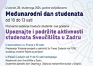 U utorak, 26. studenog obilježavanje Međunarodnog dana studenata